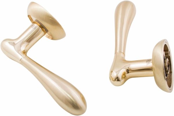 Ручка на розетке  RDA Imola полированная латунь