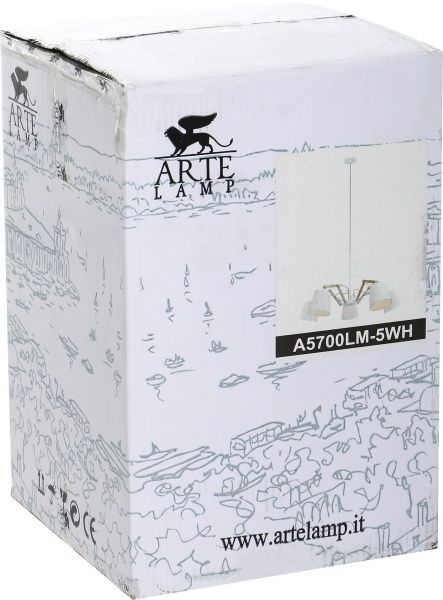 Люстра подвесная Arte Lamp Pinoccio 5xE14 белый A5700LM-5WH 