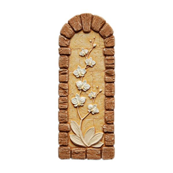 Декор гипсовый Орхидея бронза