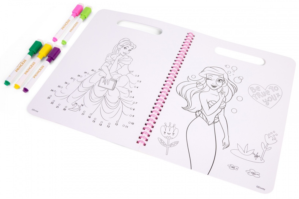 Набор-раскраска Disney со стираемыми маркерами Princess Активити DP252410