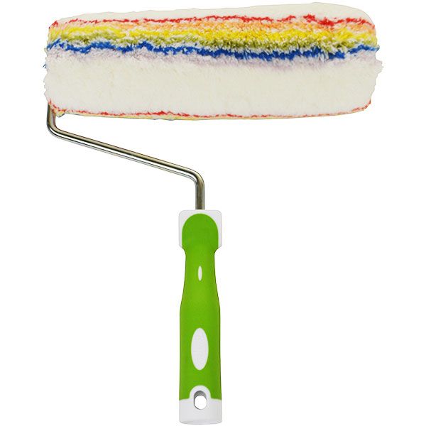 Валик с ручкой Tempo Euro Rainbow 25 см d6.8 см