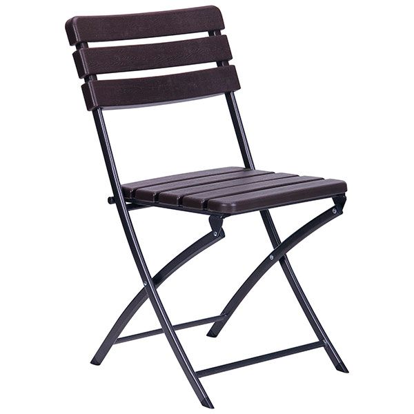 Стул раскладной Indigo YC-043 81x58x46 см коричневый 