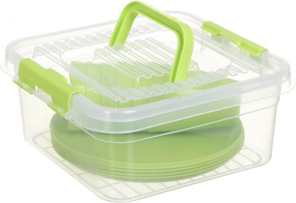 Набір для пікніка Joy 13 предметів зелений G-427/13 Gondol Plastic