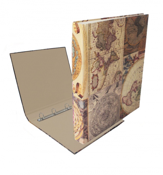 Папка на 2 кольца А4 40 мм крафт-покрытие в ассортименте iTEM