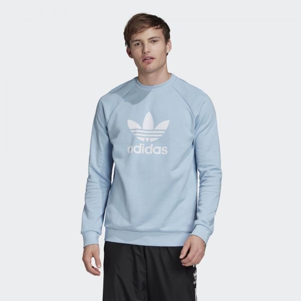 Світшот Adidas TREFOIL CREW FM3782 р. M блакитний