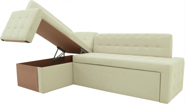 Куточок кухонний Кедр КАРАТ розкладний 7 молочний 