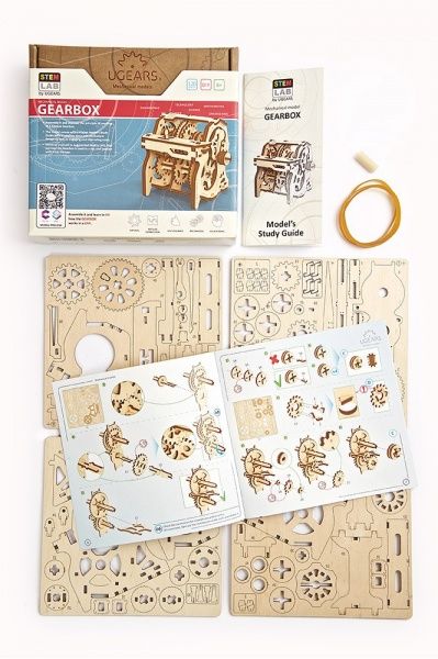 Деревянный 3D-конструктор UGEARS Коробка передач