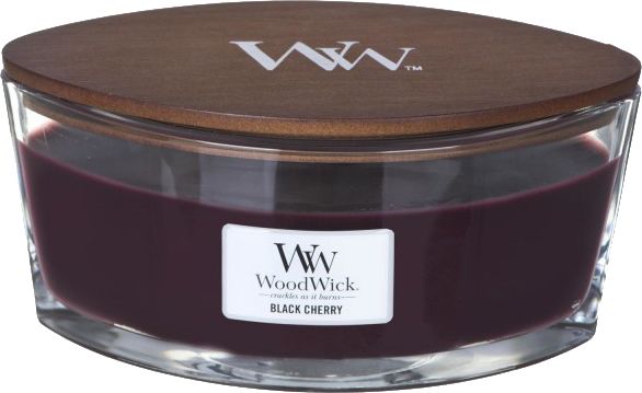 Свеча ароматическая Woodwick Ellipse Black Cherry 453 г 