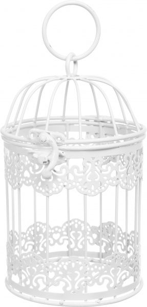 Клітка декоративна Cage Мереживо 11х11х18 см білий 