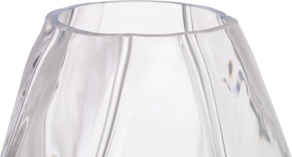 Ваза стеклянная прозрачная Санта d25 cм Wrzesniak Glassworks