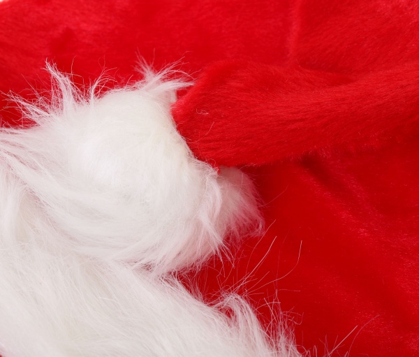 Шапка Діда Мороза з бородою 70х35 см