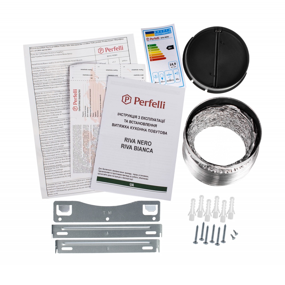 Вытяжка Perfelli RIVA NERO декоративная наклонная