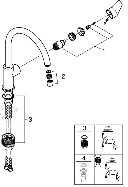 Смеситель для кухни Grohe Start Edge 31369001