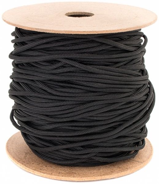 Шнур капроновий паракорд 5 мм чорний