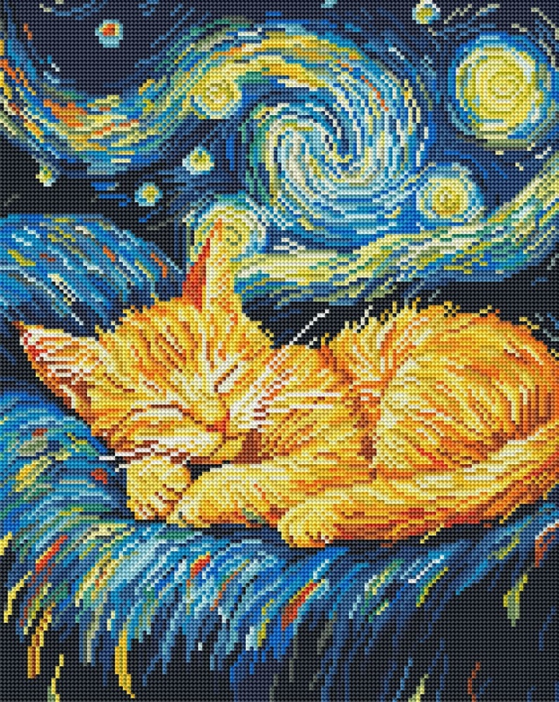 Алмазная мозаика Сон в звездную ночь 40x50 см Brushme