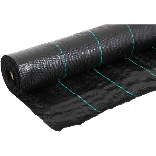 Агроволокно 85 г / кв.м, 1,05х50м, цвет черный с зеленой полоской
