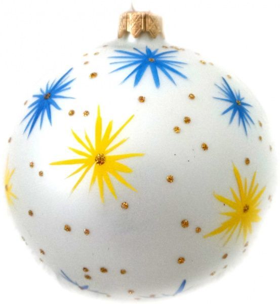 Куля скляна Українська d100 К-395-100 білий