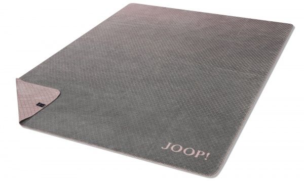 Плед Diamond Rose Graphit 150x200 см рожевий із сірим Joop! 