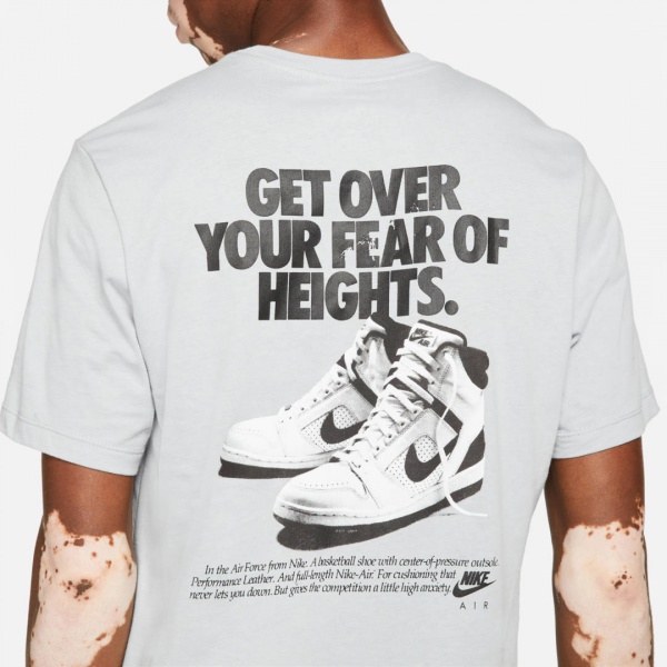 Футболка Nike M NSW TEE NIKE AIR GX DD3354-012 р.M сірий