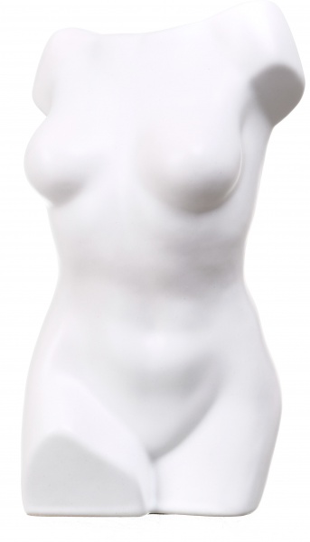 Ваза керамическая Rezon Афродита 18 см белый 