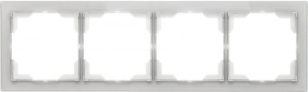 Рамка чотиримісна ABB NEO універсальна сірий 3901M-A00140 44