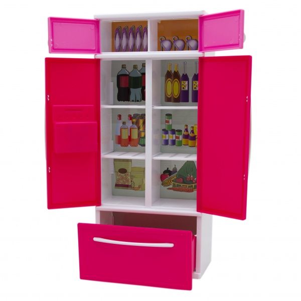 Кукольная кухня Qun Feng Toys 7.5x9.5x35 см Розовая QF26210PW