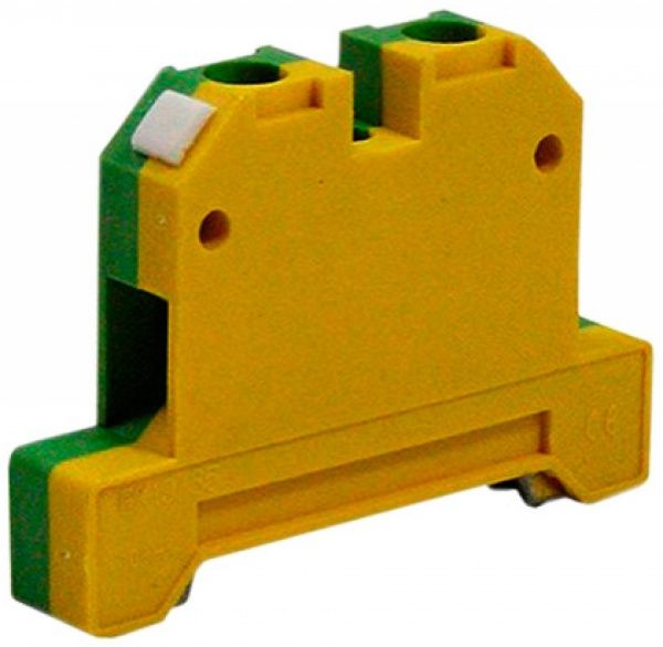 Колодка клемна заземлююча E.NEXT e.tc.z.din.pro.6 на DIN-рейку 6 кв.мм жовто-зелений 