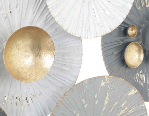 Декор настенный Balls 50,8x95,9 см серый 