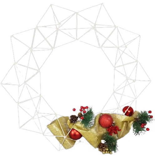 Вінок різдвяний Геометричний D 50 см d500 мм 