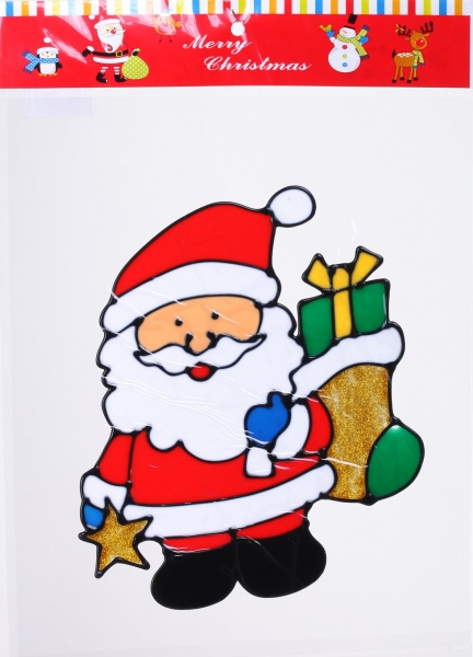 Наклейка декоративна силіконова мікс (6 дизайнів) в асортименті 23x29 см