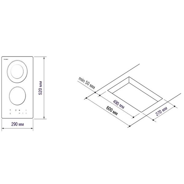 Варильна поверхня електрична Pyramida CFEA 320 B
