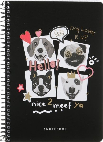 Тетрадь школьная А5 80 листов в клеточку A5-SC-080-6077K Student Школярик