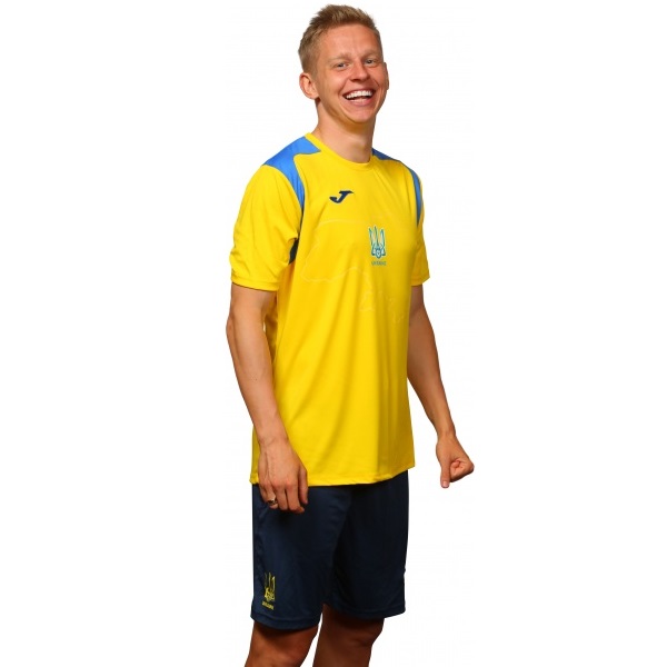 Футболка форми збірної України 2021 Joma Ukraine Official Replica T-shirt 101264.907 р.L жовтий