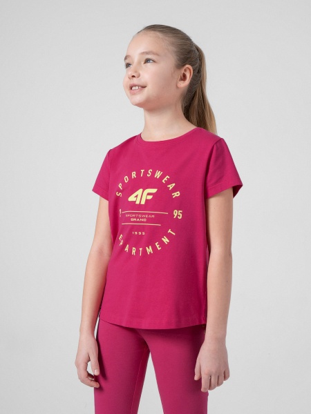 Футболка 4F 4FJSS22TTSHF121-55S р.158 фуксия