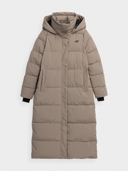 Пальто 4F DOWN JACKET F237 4FAW23TDJAF237-82S р.XL коричневый