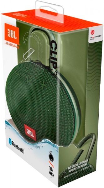 Акустическая система JBL® Clip 3 1.0 green JBLCLIP3GRN