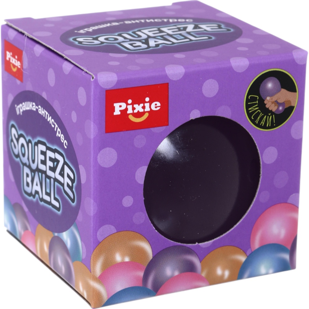 Іграшка-антистрес PIXIE мальтоза м'яч 148 г 60 мм в асорт. CKS-10691