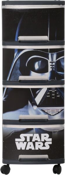 Комод пластиковая Curver 225221 на 4 шухляди Star Wars 350xрізнокольоровий принт мм