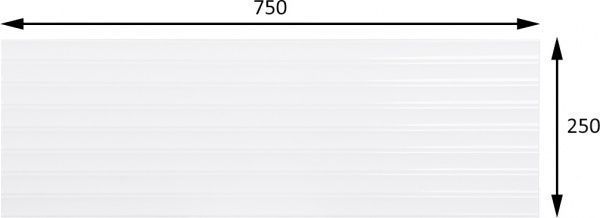 Плитка Cifre Pure бюрне бланко 25x75 