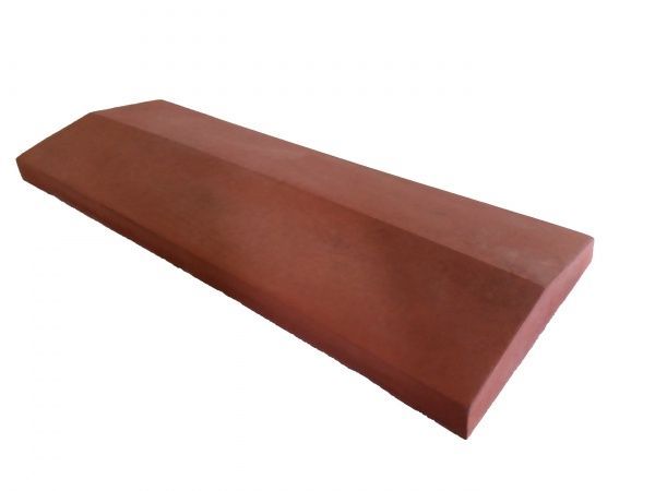 Крышка на забор 180x500x35 мм красный Литос 