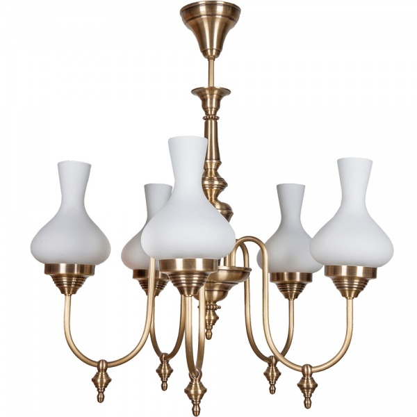 Люстра підвісна Фабрика Світла НСБ 27-5х60-151 Легенда 5x60 Вт E27 латунь 