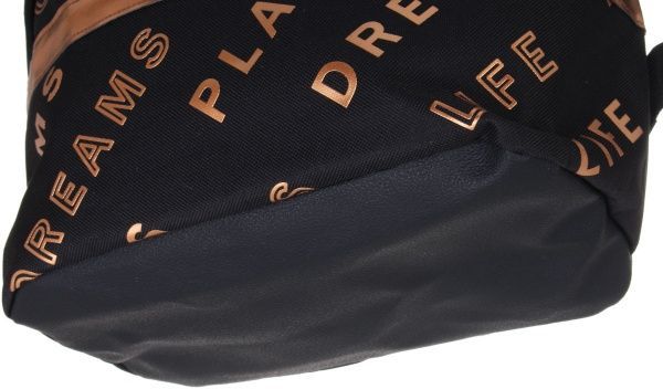 Рюкзак молодежный YES Private T-101 черный/золото (558407)