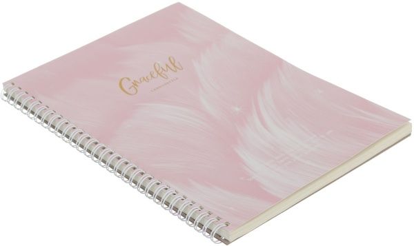 Книга для записей розовая Легкость розовых перьев, 120 стр.