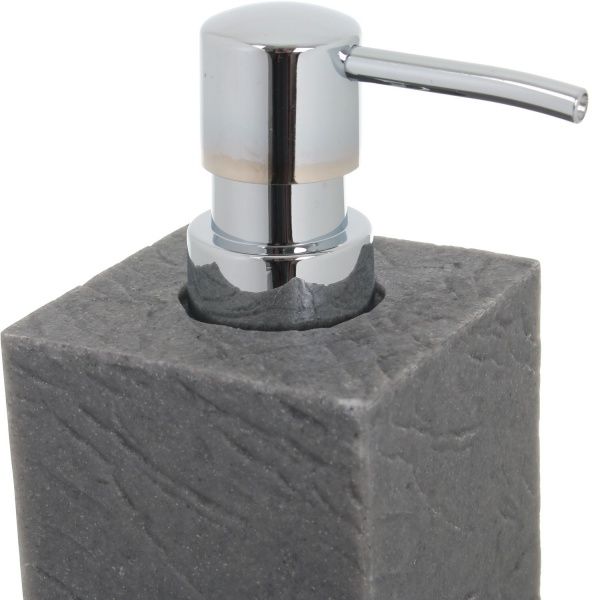 Дозатор для жидкого мыла Luna rock серый 340 мл