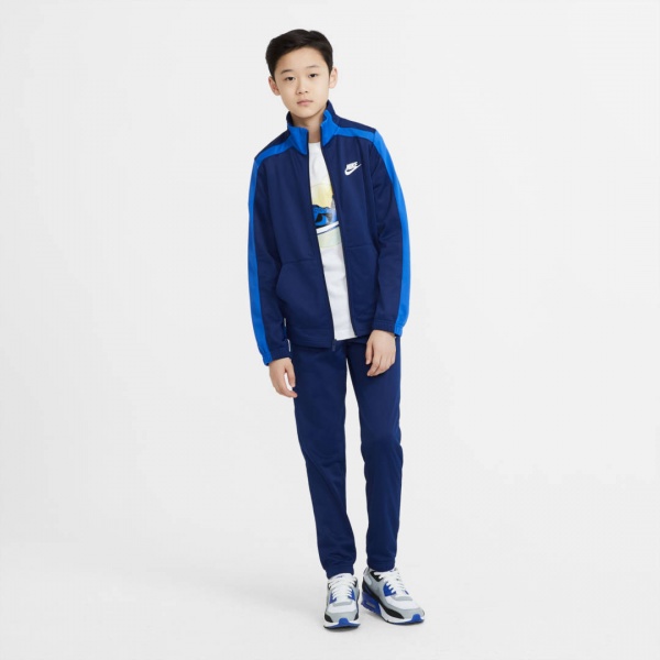 Спортивний костюм Nike U NSW HBR POLY TRACKSUIT DD0324-472 р. S синій