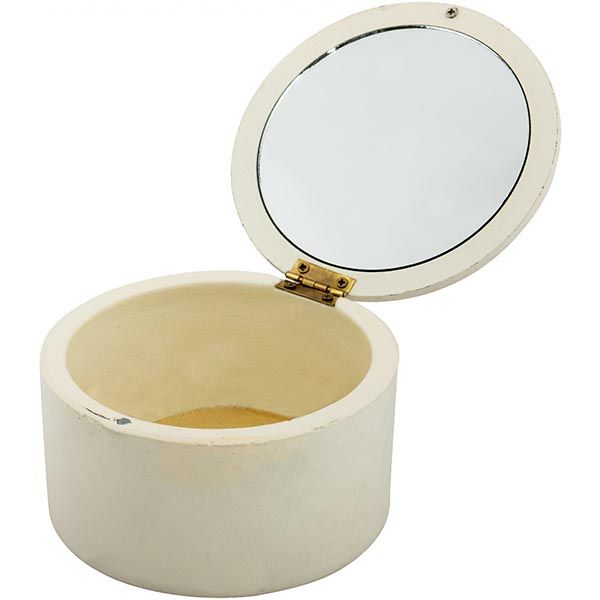 Сундук для украшений Provence белый 12x7 см