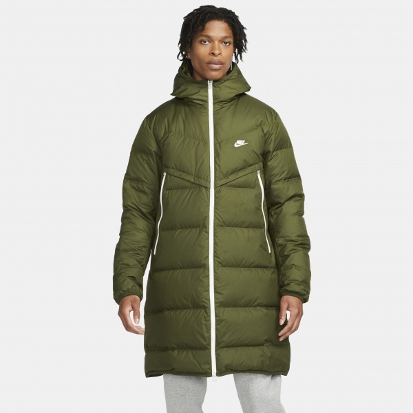 Куртка-парка Nike M NSW SF WINDRUNNER PARKA DD6788-326 р.S зелений — фото 1