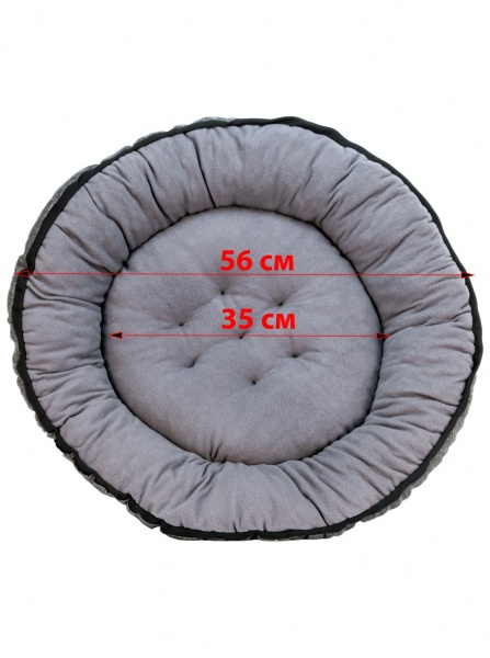 Лежак FX home 56x56x10 см серый 012022