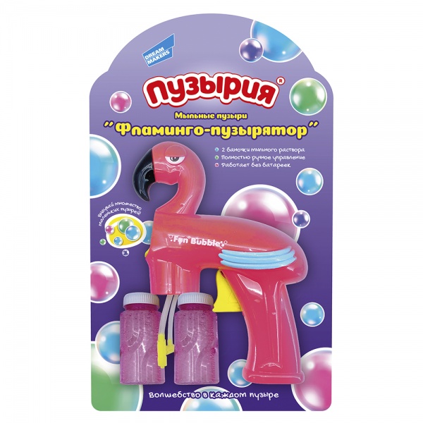Мильні бульбашки Bubbleland Фламінго-бульбашкомет P8958A