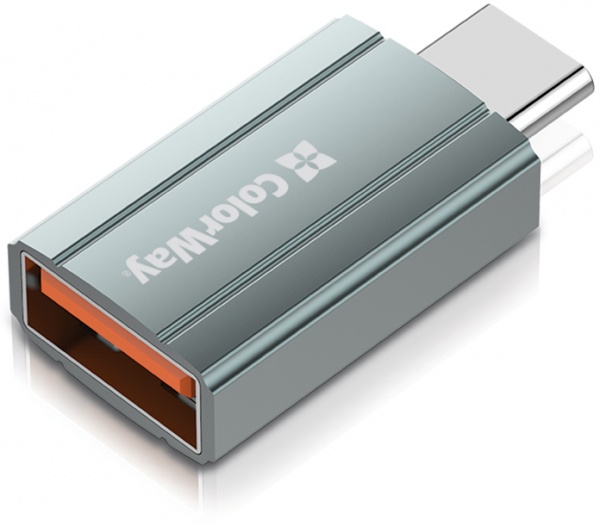 Перехідник ColorWay USB-A toType-C (CW-AD-AC) сріблястий (CW-AD-AC) 